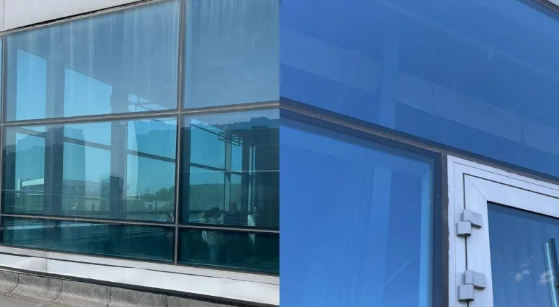 Очистка окон от грязи снаружи